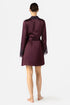 NK Imode Ardene Lush Shawl-collar Short Silk Robe